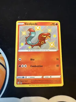 Sizzlipede Rare Holo Pokemon Card SV018/SV122 Shining Fates Shiny Vault Nm - Image 1