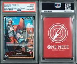 Shanks (2025 PSA Magazine Promo) OP09-001 One Piece Promotion Cards Foil PSA 10 - Image 3