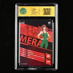 CCG GemMint 9.5 KAYOU 2023 DC Comics CCG Card CHN DC-JS-022 Mera - Image 3