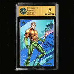 CCG Mint 9 KAYOU 2023 DC Comics CCG Card CHN DC-JS-021 Aquaman - Image 2
