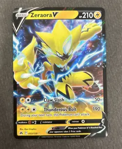 Zeraora V - 053/159 - Pokemon Crown Zenith Sword & Shield Ultra Rare Card NM - Image 1