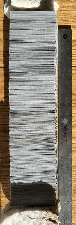 Magic the Gathering Bulk Lot 13.9 Inches Of Cards - Image 1