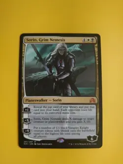 Sorin, Grim Nemesis. SOI Mythic Planeswalker Magic the Gathering Card. - Image 1