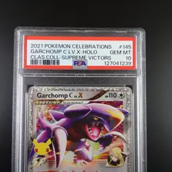 PSA 10 Garchomp C LV X 145 Pokemon Celebrations Classic Collection Graded Card - Image 2