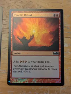 MTG Pyretic Ritual Foil, Burning Inquiry Foil, Price of Progress, NM, see desc - Image 3