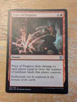 MTG Pyretic Ritual Foil, Burning Inquiry Foil, Price of Progress, NM, see desc - Image 4