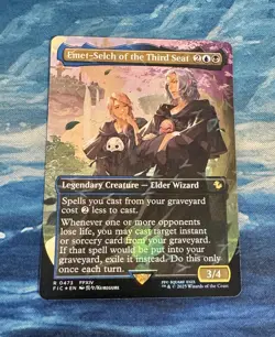 MTG Emet-Selch of the Third Seat Borderless Chocobo Track Foil FIC Final Fantasy - Image 1