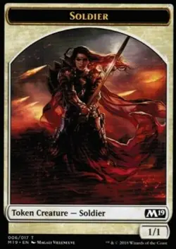MRM FR/VF 3x Token - Jeton Soldier - Soldat 1/1 MTG magic M10+ - Image 1