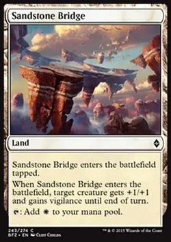 MTG 4x SANDSTONE BRIDGE - PONTE DI ARENARIA - BFZ - MAGIC - Image 1