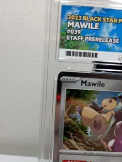 BGS 9 Mawile STAFF Promo #039 2023 Pokemon Obsidian Flames Prerelease Beckett - Image 4