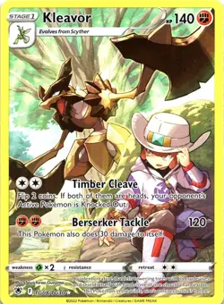 Pokemon TCG Kleavor Sword&Shield Astral Radiance TG08/TG30 Trainer Gallery Holo - Image 1