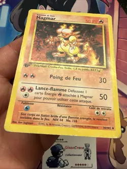 Carte Pokemon Magmar Set De Base Wizards 36/102 Francais Fr Edition 1 Ed1 First - Image 4