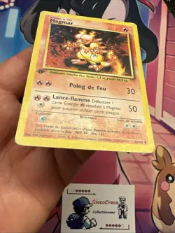 Carte Pokemon Magmar Set De Base Wizards 36/102 Francais Fr Edition 1 Ed1 First - Image 5