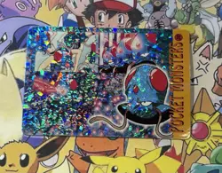 Pokemon Vintage Pocket Monsters Vending HOLO Prism Sticker 1999 Bandai Nintendo - Image 2