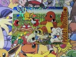 Pokemon Vintage Pocket Monsters Vending HOLO Prism Sticker 1999 Bandai Nintendo - Image 2
