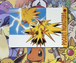 Pokemon Vintage Pocket Monsters Vending HOLO Prism Sticker 1999 Bandai Nintendo - Image 4