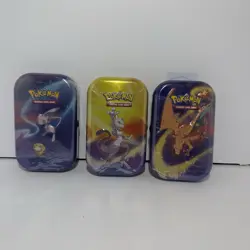 Pokemon kanto Power Mini Tin Lot Of 3 2020 H24 - Image 1
