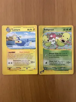 Lanturn 21/147 Bellsprout 68/147 Set Aquapolis Reverse Holo RH Pokemon Card - Image 1