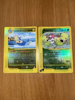 Lanturn 21/147 Bellsprout 68/147 Set Aquapolis Reverse Holo RH Pokemon Card - Image 2