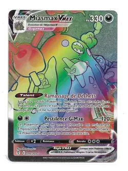 CARTE POKEMON MIASMAX VMAX 216/203 330 PV EPEE ET BOUCLIER EVOLUTION CELESTE EB7 - Image 1