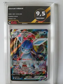 Carte pokemon Francais Givrali VMAX (EVS 041) Evolution Celeste CGG 9,5 26530012 - Image 1