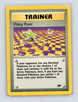 Pokemon TCG Warp Point 126/132 Gym Challenge Unlimited LP - Image 1