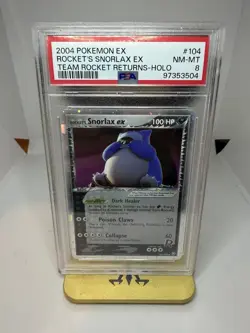 Pokemon Card - Rocket's Snorlax EX 104/109 Holo EX Team Rocket Returns - PSA 8 - Image 3