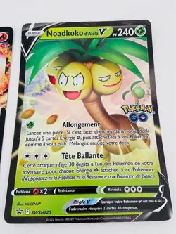 Lot 2 cartes Pokemon JUMBO Simiabraz V SWSH252 et Noadkoko d’Alola V SWSH225 - Image 4