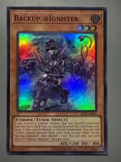 YUGIOH BACKUP @IGNISTER ASIA ENGLISH EDITION ALIN-AE002 SUPER RARE - Image 1