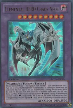 Elemental HERO Chaos Neos - LCGX-EN065 - Ultra Rare - Unlimited Edition Near Min - Image 1
