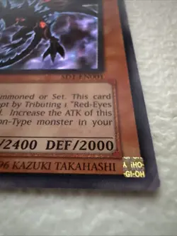 Yugioh! LP Red-Eyes Darkness Dragon - SD1-EN001 - Ultra Rare - 1st Edition Light - Image 3