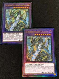 Yugioh Thunder Dragon Colossus RA03-EN036 1st Ultimate x2 (NM) - Image 1