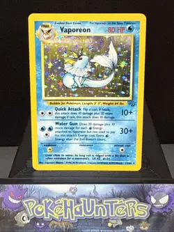 Pokemon Card Vaporeon 12/64 Holo Rare Jungle Set WOTC Near Mint - Image 1