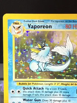 Pokemon Card Vaporeon 12/64 Holo Rare Jungle Set WOTC Near Mint - Image 3