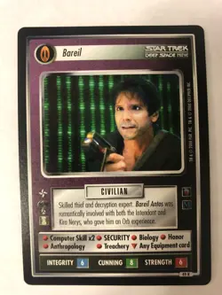 Star Trek CCG Mirror Mirror Bareil 1e Mint Rare Card - Image 1