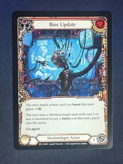 FAB DYN091 Bios Update Mechanoligist Action Majestic Flesh and Blood TCG - Image 1