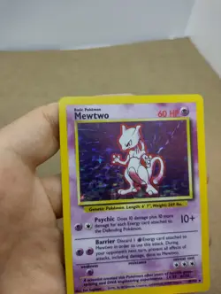 Base Set Mewtwo 10/102 Holo Pokemon Card WOTC Excellent Condition - Image 3