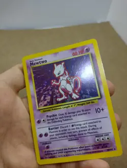 Base Set Mewtwo 10/102 Holo Pokemon Card WOTC Excellent Condition - Image 4