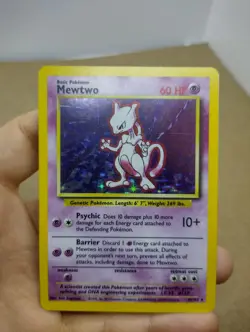 Base Set Mewtwo 10/102 Holo Pokemon Card WOTC Excellent Condition - Image 5