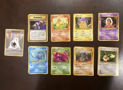 90+ Vintage Old Back Regular Pokemon Card Lot Japanese Trainer Cards Mixed - Image 1