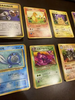90+ Vintage Old Back Regular Pokemon Card Lot Japanese Trainer Cards Mixed - Image 4