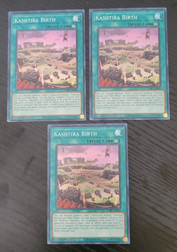 Yu-Gi-Oh Kashtira Birth Super Rare 3 card play set 1st Edition DABL-EN060 - Image 1