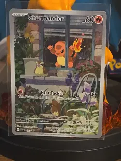 Pokemon Charmander TCG Scarlet & Violet Promo 044 Full Art Holo Card - Image 1