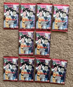 ONE PUNCH MAN Union Arena Trading Card Game, LOT OF 10, New Sealed Booster Packs - Image 1