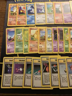 COMPLETE Base Set Uncommon and Common Set! Light Play! Vintage Wotc Pokemon Card - Image 2