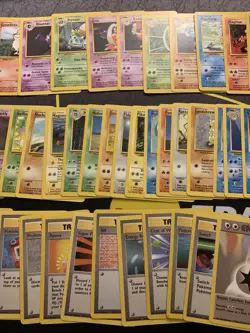 COMPLETE Base Set Uncommon and Common Set! Light Play! Vintage Wotc Pokemon Card - Image 3