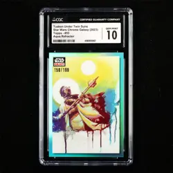 CGC GEMMINT 10 2023 Topps Chrome Black Star Wars CCG card Tusken Under Twin Suns - Image 1