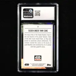 CGC GEMMINT 10 2023 Topps Chrome Black Star Wars CCG card Tusken Under Twin Suns - Image 3