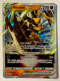 Kleavor VSTAR SWSH249 Black Star Promo Sword & Shield Pokemon Card NM - Image 1