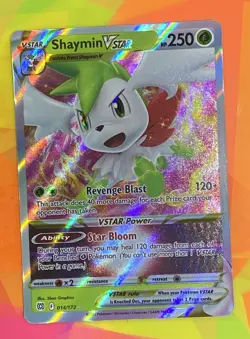 Shaymin VSTAR 014/172 Brilliant Stars Ultra Rare Holo Pokemon TCG Card NM - Image 1
